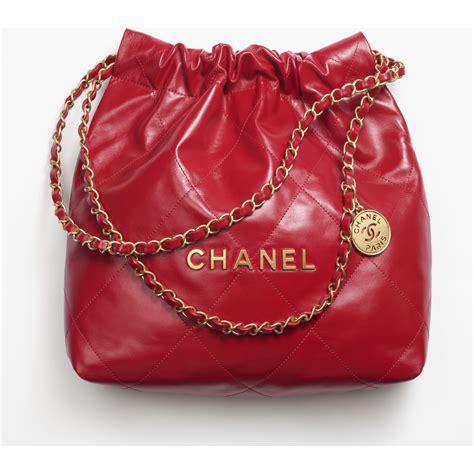 chanel 22 caviar|Chanel 22 small handbag, Shiny calfskin & gold.